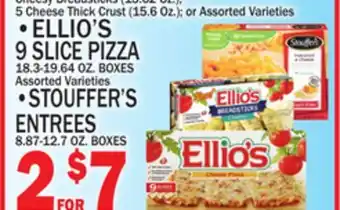 C Town • ellio's 9 slice pizza 18.3-19.64 oz. boxes offer
