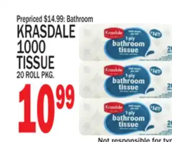 C Town Krasdale 1000 tissue offer