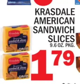 C Town Krasdale american sandwich slices offer