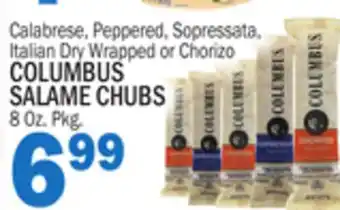 C Town Columbus salame chubs offer