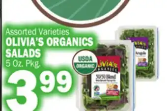 C Town Olivia's organics salads offer