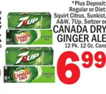 C Town Canada dry ginger ale offer