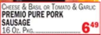 C Town Premio pure pork sausage offer
