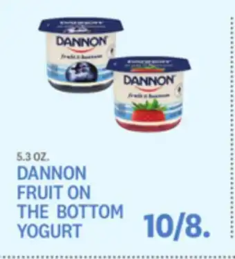 Kings Food Markets Dannon fruit on the bottom yogurt offer