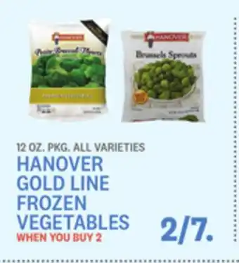 Hanover gold line frozen vegetables