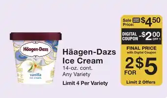 Fairway Store Market Ice cream offer