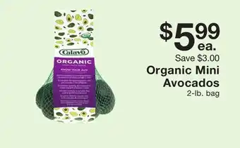 Fairway Store Market Organic mini avocados offer