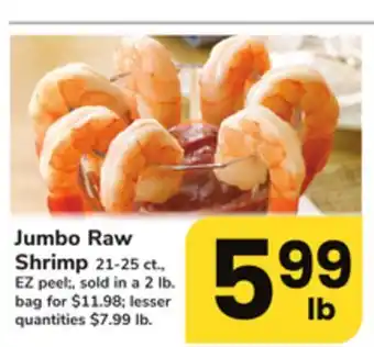 ACME Jumbo raw shrimp offer