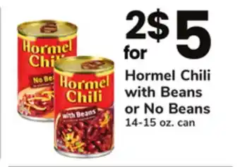 ACME Hormel chili with beans or no beans offer