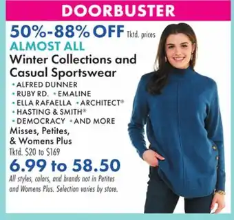 Boscov's All winter collections and casual sportswear offer