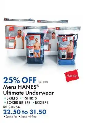 Boscov's Mens hanes ultimate underwear offer