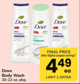 ACME Dove body wash offer