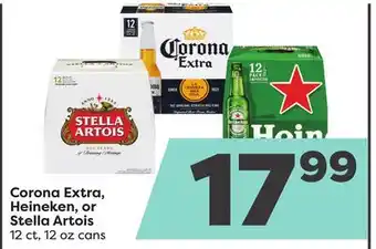 Weis Markets Corona extra, heineken, or stella artois offer