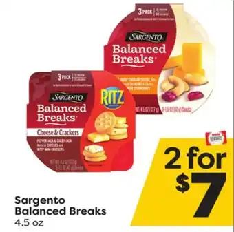Weis Markets Sargento balanced breaks offer