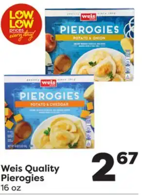 Weis Markets Weis quality pierogies offer