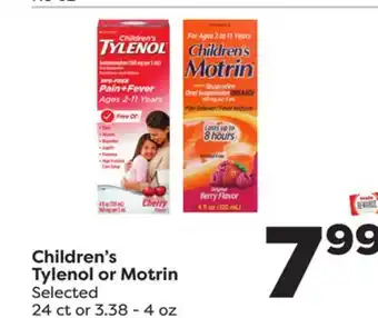 Weis Markets Children's tylenol or motrin offer