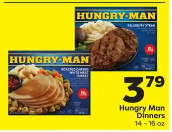 Weis Markets Hungry man dinners offer