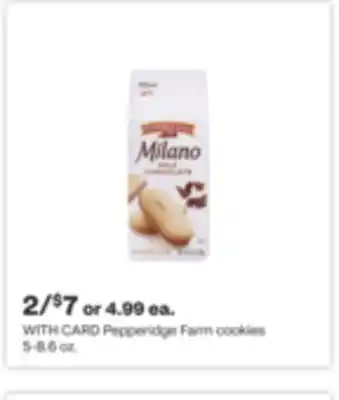 CVS Pepperidge farm cookies 5-8.6 oz offer