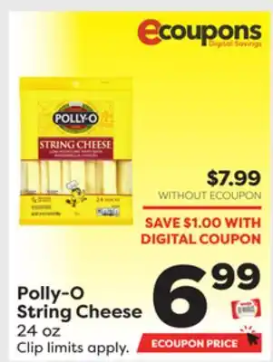 Weis Markets Polly-o string cheese offer