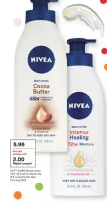CVS Nivea lotion 13.5-16.9 oz or creme tub 6.8 oz offer