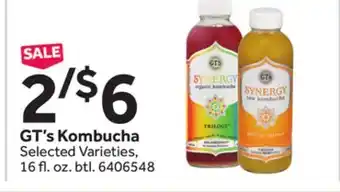 Stop&Shop Gt's kombucha offer