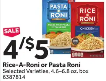 Stop&Shop Rice-a-roni or pasta roni offer