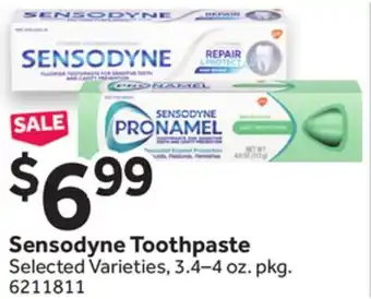 Stop&Shop Sensodyne toothpaste offer