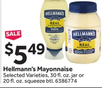 Stop&Shop Hellmann's mayonnaise offer