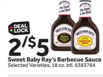 Stop&Shop Sweet baby ray's barbecue sauce offer