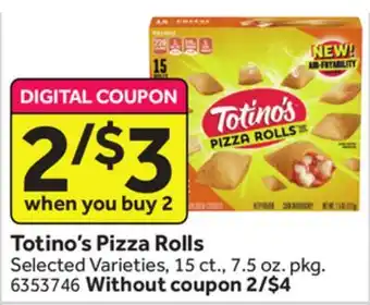 Stop&Shop Totino's pizza rolls offer