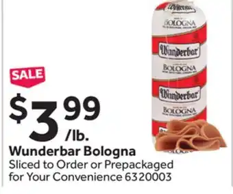 Stop&Shop Wunderbar bologna offer