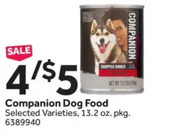 Stop&Shop Companion dog food offer
