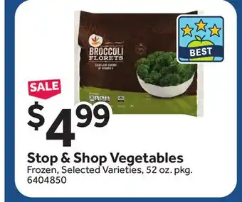 Stop&Shop Stop & shop vegetables offer