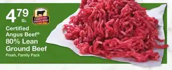 The Fresh Grocer 80% lean ground beef offer