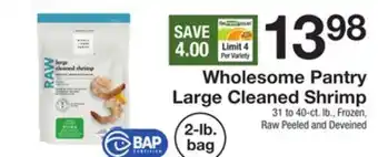 The Fresh Grocer Large cleaned shrimp offer