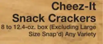 The Fresh Grocer Snack crackers offer