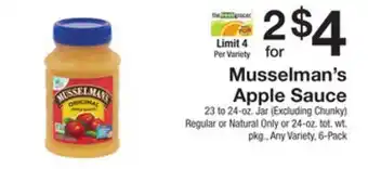 The Fresh Grocer Apple sauce offer