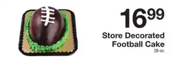 The Fresh Grocer Store decorated football cake offer