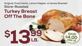 DeCicco & Sons Store-roasted turkey breast off the bone offer