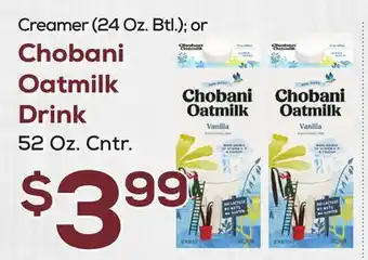 DeCicco & Sons Chobani oatmilk drink offer