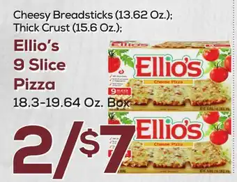 DeCicco & Sons Ellio's 9 slice pizza 18.3-19.64 oz. box offer