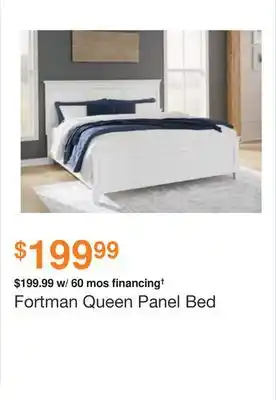 Ashley Furniture Fortman queen panel bed offer