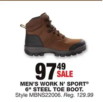 Blain's Farm & Fleet Men's work n' sport 6 steel toe boot offer