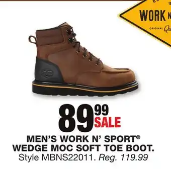 Blain's Farm & Fleet Men's work n' sport wedge moc soft toe boot offer