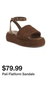 TJ Maxx Pali flatform sandals offer