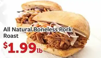 Fareway All Natural Boneless Pork Roast offer