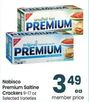 Albertsons Nabisco Premium Saltine Crackers offer