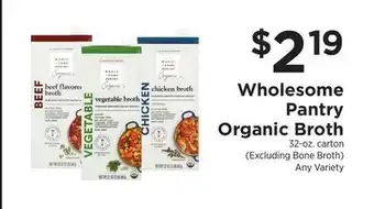 ShopRite Organic broth offer