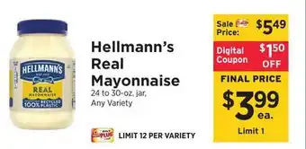 ShopRite Real mayonnaise offer