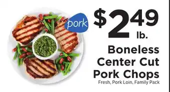 ShopRite Boneless center cut pork chops offer